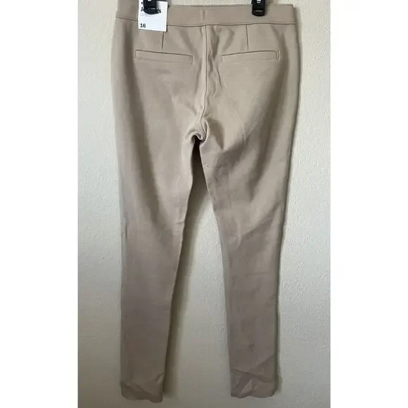 Old Navy Tan Uniform Girls' Adjustable Waist Ponte Knit Jeggings Pants Size 16 - Picture 5 of 8